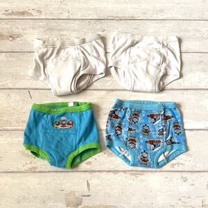 Thomas & Friends Boys 3T Underwear Pants Set of 4 Blue White 4pk